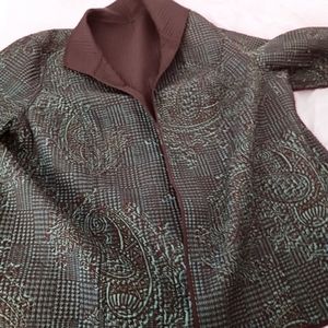 Torquioise and Black Jacket from Lane Bryant size 18